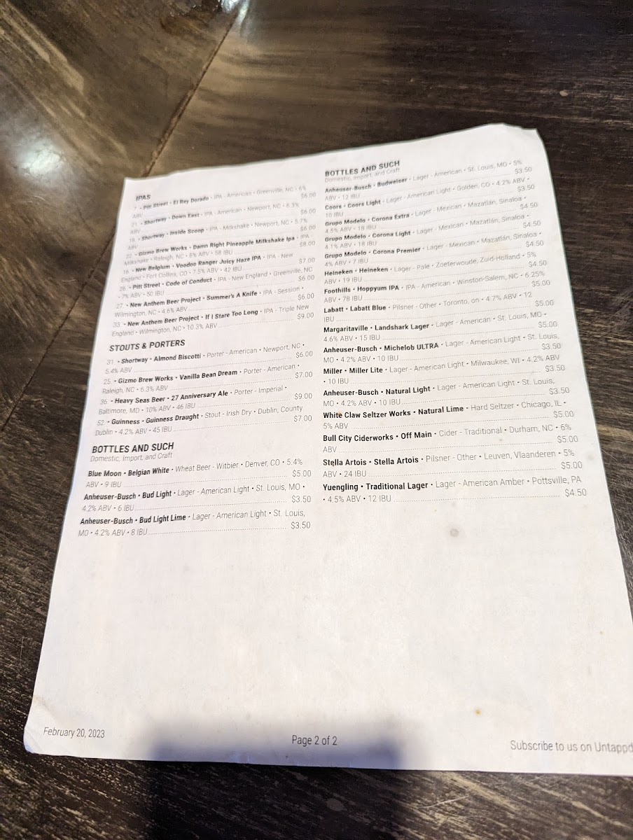 Menu Pirates Cove Triple Play Seafood And Oyster Bar-5